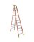Louisville FXS1512 Cross Step Ladder; 193 in Max Reach H; 12-Step; 300 lb;