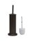 Simple Spaces MYY004 Toilet Bowl Brush with Stand; Round; Steel Holder