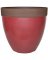PLANTER PLASTIC GLSSY RED 15IN