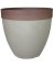 PLANTER PLSTC GLSSY TAUPE 15IN