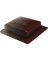 ROOF VENT 50SQIN BROWN SQ TOP