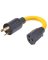 ADAPTER PWR CORD 12/3 9IN YEL