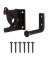 LATCH GATE OUTSWING BLK