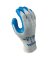 Showa 300XL-10.RT Gloves Gray With Blue Coating Extra-Large