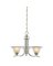 FIXTURE CHANDELIER 3LTBRSH NKL