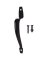 DOOR/GATE PITCHER PULL BLK STL