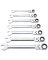 SAE FLEX-H RATCHET WRENCH 7PC