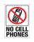 SIGN NO CELL PHONES 9X12 PLSTC