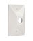 .5" 1 OUT CLUSTER COVER WHITE
