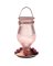 ROSE GOLD TOP-FILL GLASS HUMMINGBIRD FEEDER (24OZ)