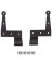 L-HINGE SS 2-1/4OS BLK