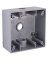 WALLPLATE BOX GRY 2G 3CT 1/2IN