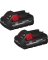 BATTERY LI-ION RED/BLK 18V 2PK