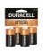 DURACELL MN1400R4ZX Battery, 1.5 V Battery, 7 Ah, C Battery, Alkaline,