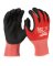 GLOVES NITR DIP A1 RED/BLACK L