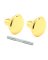 KNOB DOOR SET BRASS 2-3/16IN
