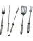 Omaha Q-430A3L Barbecue Tool Set with Handle and Hanger; 1.5 mm Gauge;