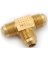 TEE FLARE BRASS 3/8 IN