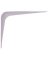 SHELF BRACKET 5"X6" WHT STEEL