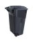 United Solutions COLORmaxx TI0061 Trash Can; 32 gal Capacity; Black
