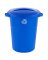 TRASH CAN BLUE 32GAL