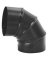 ELBOW PIPE 90DGRE 24GA 5IN BLK