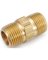 NIPPLE HEX BRASS MPT 1/4