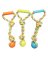 Chomper WB15520 Rope Tugger with Spiked Ball Dog Toy Assorted Colors