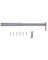ROD CLOSET ADJ 72-96IN SILVER