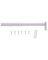 ROD CLOSET ADJ 72X120IN WHITE