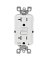 GFCI RECP WET-R 2P 20A-125V WHT