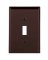WALL PLATE 1 GNG TGL NYLON BRN
