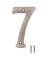 4" NICKEL HOUSE NUMBER 7