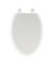 TOILET SEAT ELONG WOOD WHITE