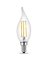 Feit Electric BPCFC40/927CA/FIL/2 LED Bulb, Decorative, Flame Tip Lamp, 40 W