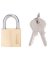 PADLOCK BRASS 5/8IN SHKL WDTH