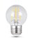 Feit Electric BPGM40/927CA/FIL LED Bulb, Globe, G16.5 Lamp, 40 W Equivalent,