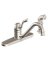 FAUCET KTN W/SD SPRAY 1 HNDL