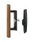 Sliding Door Handle 1" Wood/alum
