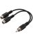3" Y CABLE RCA-M TO 2F