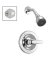 SHOWER FAUCET SNGL CHROME