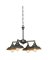 CHANDELIER SEMI-FLUSH ORB 4LT