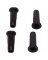 SOCKET PLASTIC 1/2IN BLK 4PC