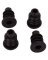 BLACK FURNITURE SOCKET 4PACK
