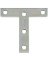 National Hardware 116BC Series N266-429 T-Plate, 3 in L, Steel, Zinc