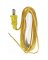 CORD LAMP 18-2/SPT-1 8FT GOLD