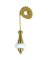 PULL CHAIN FAN 7709500 BRS/WHT