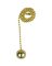 Jandorf 60314 Pull Chain; 12 in L Chain; Solid Brass