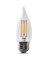 Feit Electric BPEFC40/927CA/FIL/2 LED Bulb, Decorative, Flame Tip Lamp, 40 W