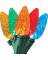 Sylvania Multi Color 50 LED C6 Christmas Lights | 12.25ft